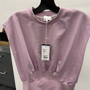 3.1 Philip Lim Lavender Purple French Terry Sleeveless  Top Large